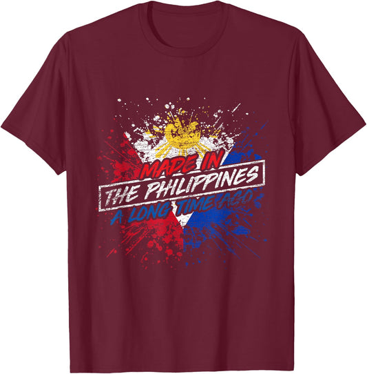 Made In The Philippines T-Shirt - T-Shirt | Maroon