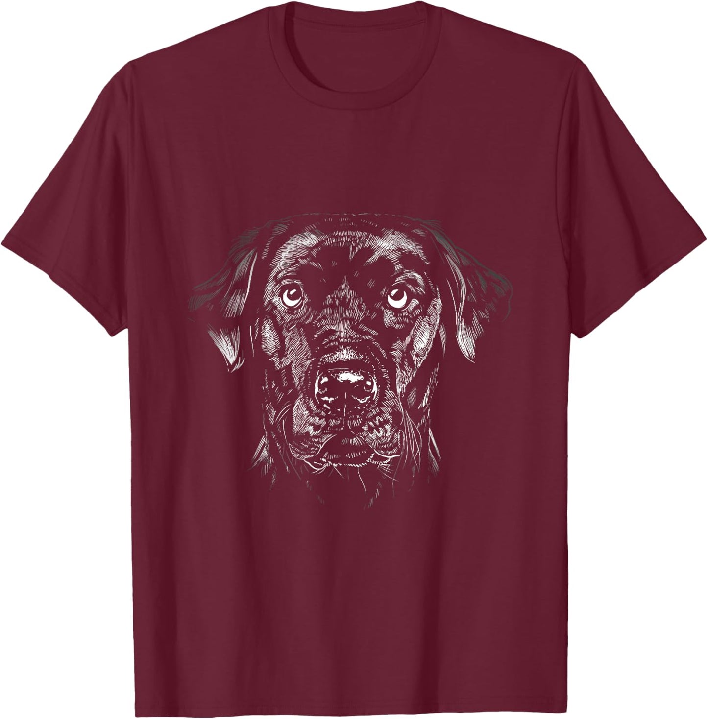 Labrador Retriever Black Lab Mom Dad Cute Dog Lover Women T-Shirt - T-Shirt | Maroon