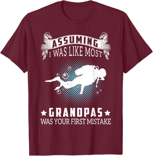 Scuba Diving Gift- I Am A Scuba Diver Grandpa T-Shirt - T-Shirt | Maroon