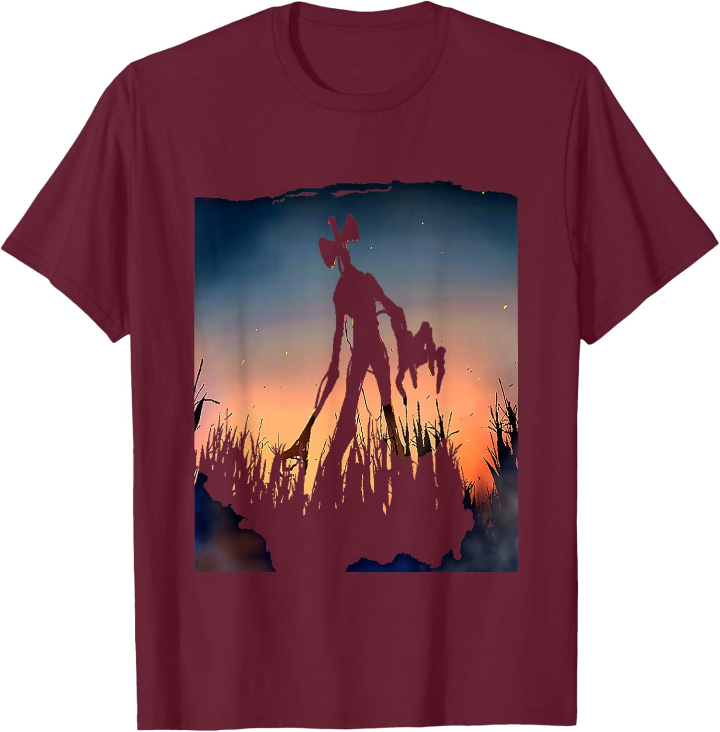 Siren Head T-Shirt - T-Shirt | Maroon