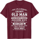I'm A Spoiled Grumpy Old Man - Awesome Wife Born In January T-Shirt - T-Shirt | Maroon