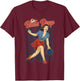 Funny Retro Ten Pin Bowling Go Balls Deep Pun Joke T-Shirt - T-Shirt | Maroon