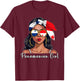 Panamanian Souvenirs Products Woman Flag Girl Panama T-Shirt - T-Shirt | Maroon