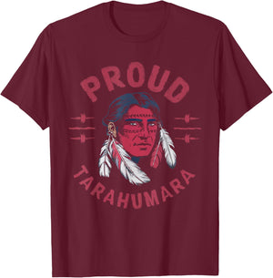 Indigenous People Mexico Native American Tarahumara Tribe T-Shirt - T-Shirt | Maroon