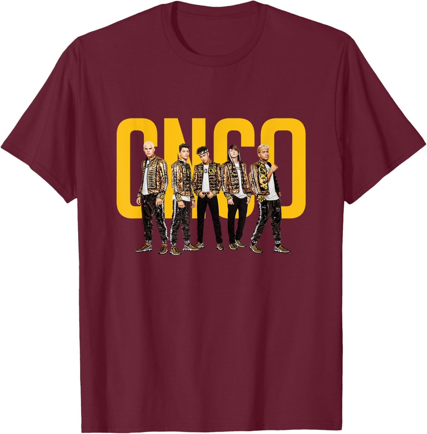 CNCO Official World Tour T-Shirt - T-Shirt | Maroon