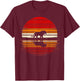 Saber-toothed Tiger Sunset Retro Style Safari Vintage 70s T-Shirt - T-Shirt | Maroon