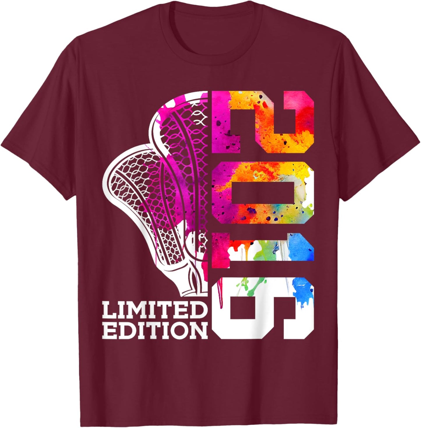 Limited Edition 2016 Lacrosse 9th Birthday T-Shirt - T-Shirt | Maroon