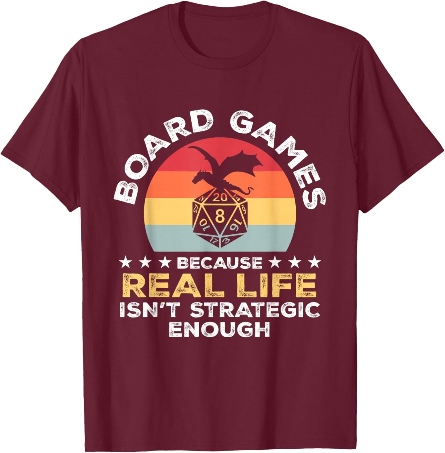 Tabletop Games Board Game Collectors Fantasy Board Games T-Shirt - T-Shirt | Maroon