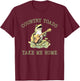 Frog Country Toads Take Me Home T-Shirt - T-Shirt | Maroon