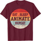 Animator Animation Retro Vintage Funny Gift T-Shirt - T-Shirt | Maroon