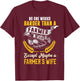 Funny No One Works Harder Than Farm Wife Farmer Girl Gift T-Shirt - T-Shirt | Maroon