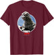 Godzilla : The Return of Godzilla Icons of Toho - Adults & Kids - Black - Short Sleeve - Classic Fit - Cotton & Polyester - Machine Wash T-Shirt - T-Shirt | Maroon