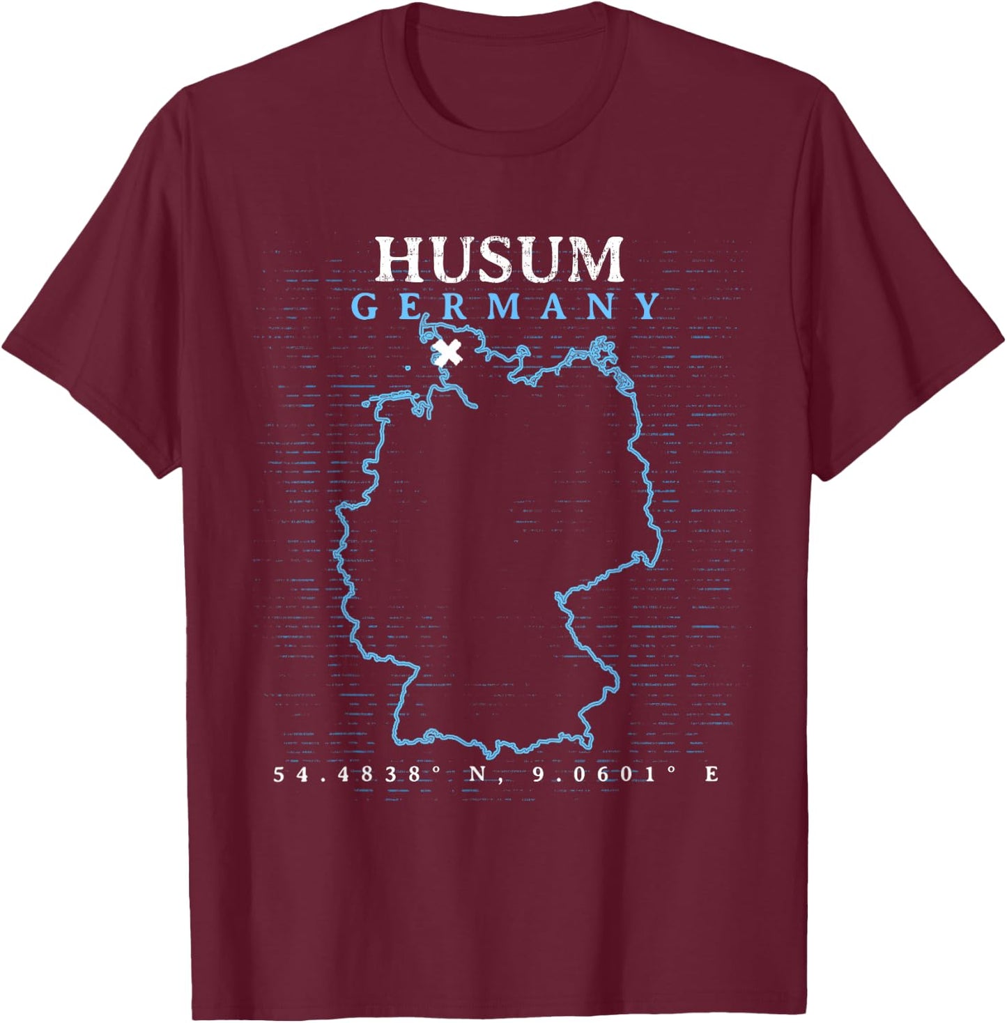 Germany Husum T-Shirt - T-Shirt | Maroon