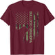 American Camo Flag Proud English Bulldog Grandpa Silhouette Men Women T-Shirt - T-Shirt | Maroon