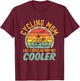 Road Bike Cycling Cyclist Bicycle Birthday Gift Mom Wife T-Shirt - T-Shirt | Maroon