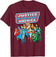 DC Comics Justice League of America Group Shot Small T-Shirt - T-Shirt | Maroon
