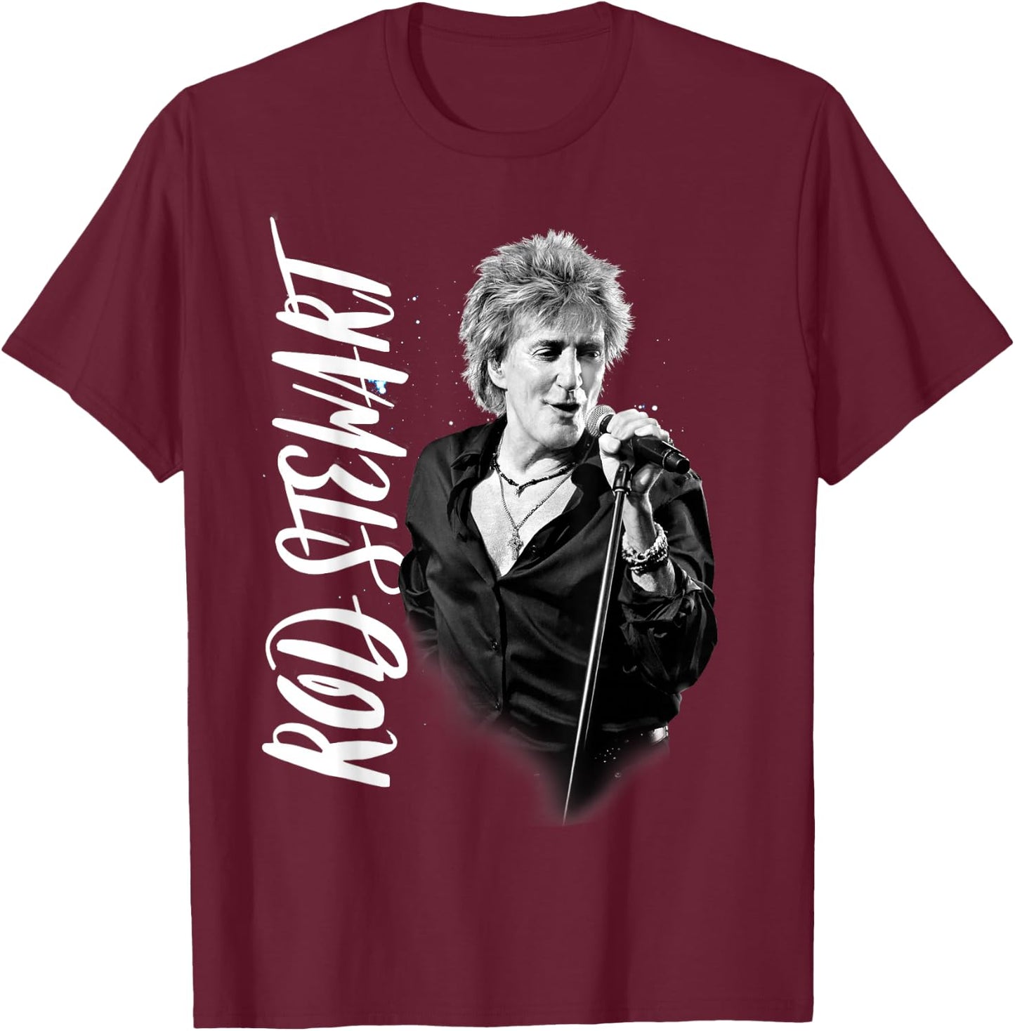 Rod Stewart Admat T-Shirt - T-Shirt | Maroon