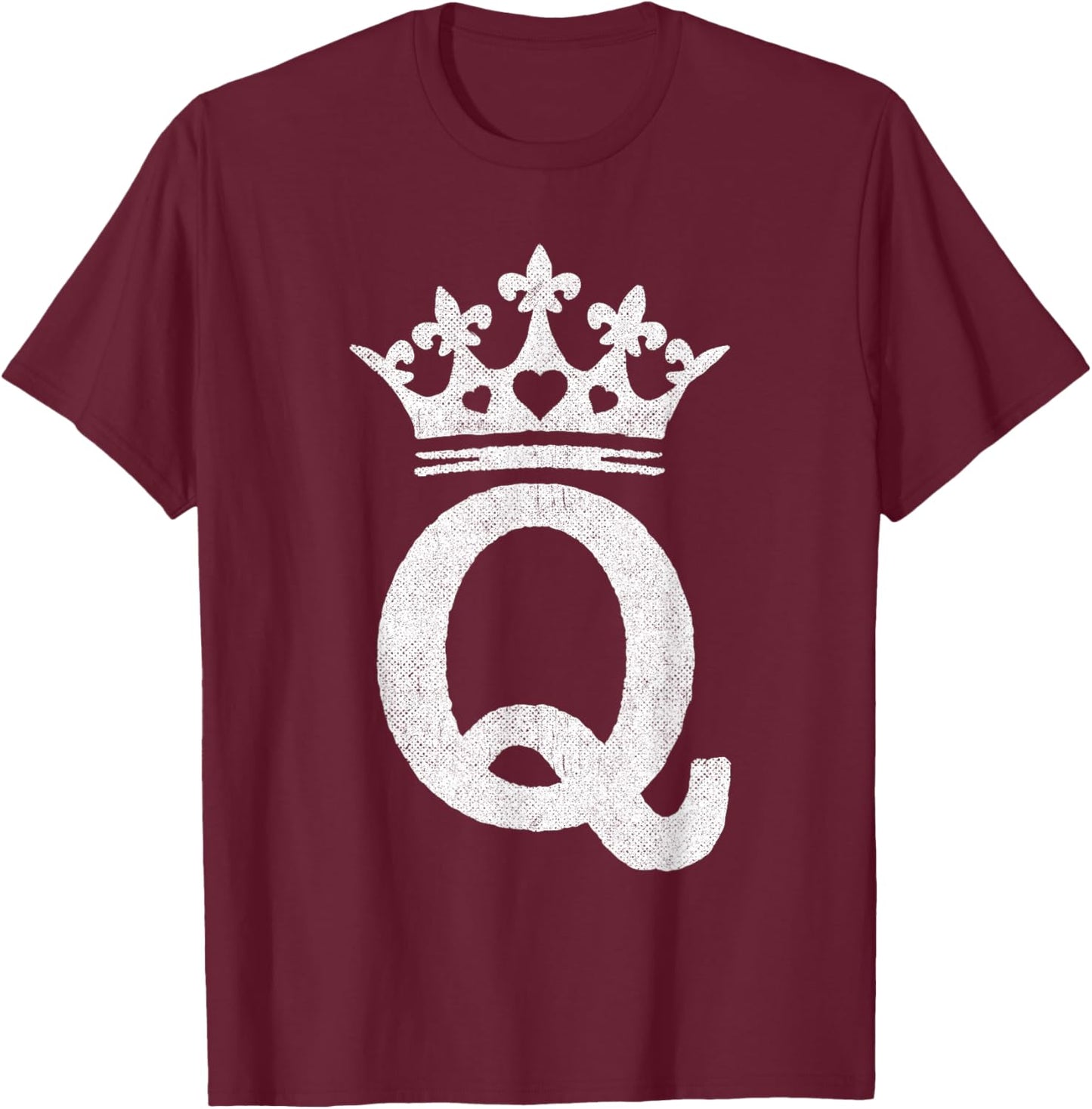 Queen Hearts Halloween Costume - Valentines Queen of Hearts T-Shirt - T-Shirt | Maroon