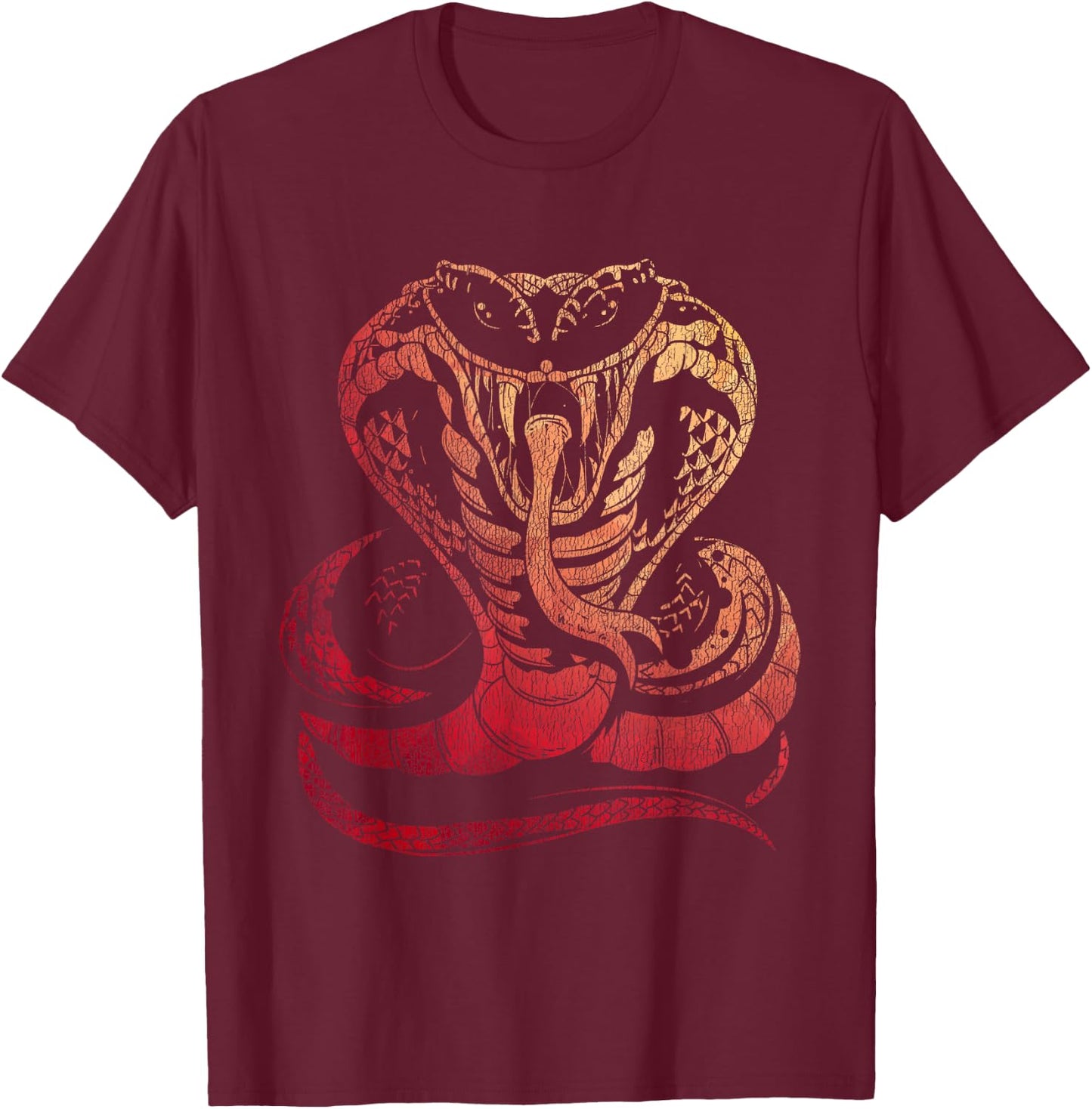 Cobra Snake T-Shirt - T-Shirt | Maroon