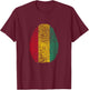 Funny it's in my DNA Guinea flag Fingerprint T-Shirt - T-Shirt | Maroon