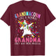 Grandmacorn Like A Normal Grandma Only Way More Magical T-Shirt - T-Shirt | Maroon