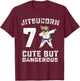 7 Year Old Jiu Jitsu Birthday Gift BJJ Dabbing Unicorn Girl T-Shirt - T-Shirt | Maroon