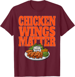 Anti Cuomo Chicken Wings Matter Buffalo Wings Football T-Shirt - T-Shirt | Maroon