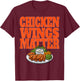 Anti Cuomo Chicken Wings Matter Buffalo Wings Football T-Shirt - T-Shirt | Maroon