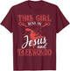 Taekwondo Shirt This Girl Runs On Jesus and Taekwondo T-Shirt - T-Shirt | Maroon