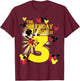 Disney Mickey and Friends Mickey 3rd Birthday Boy Small T-Shirt - T-Shirt | Maroon