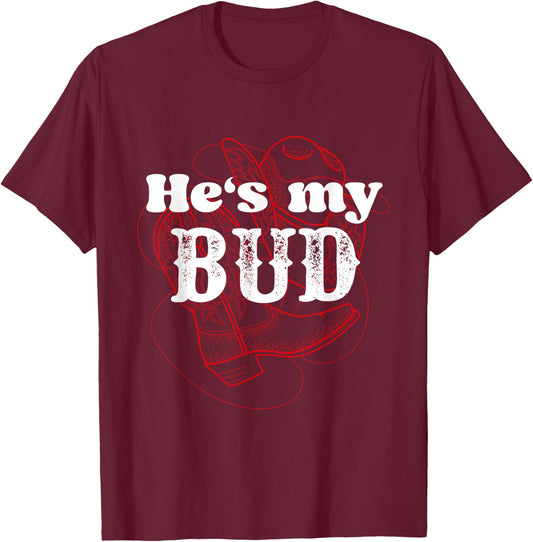 Texas Bud Texas Sissy Square Dance Couple Rodeo T-Shirt - T-Shirt | Maroon