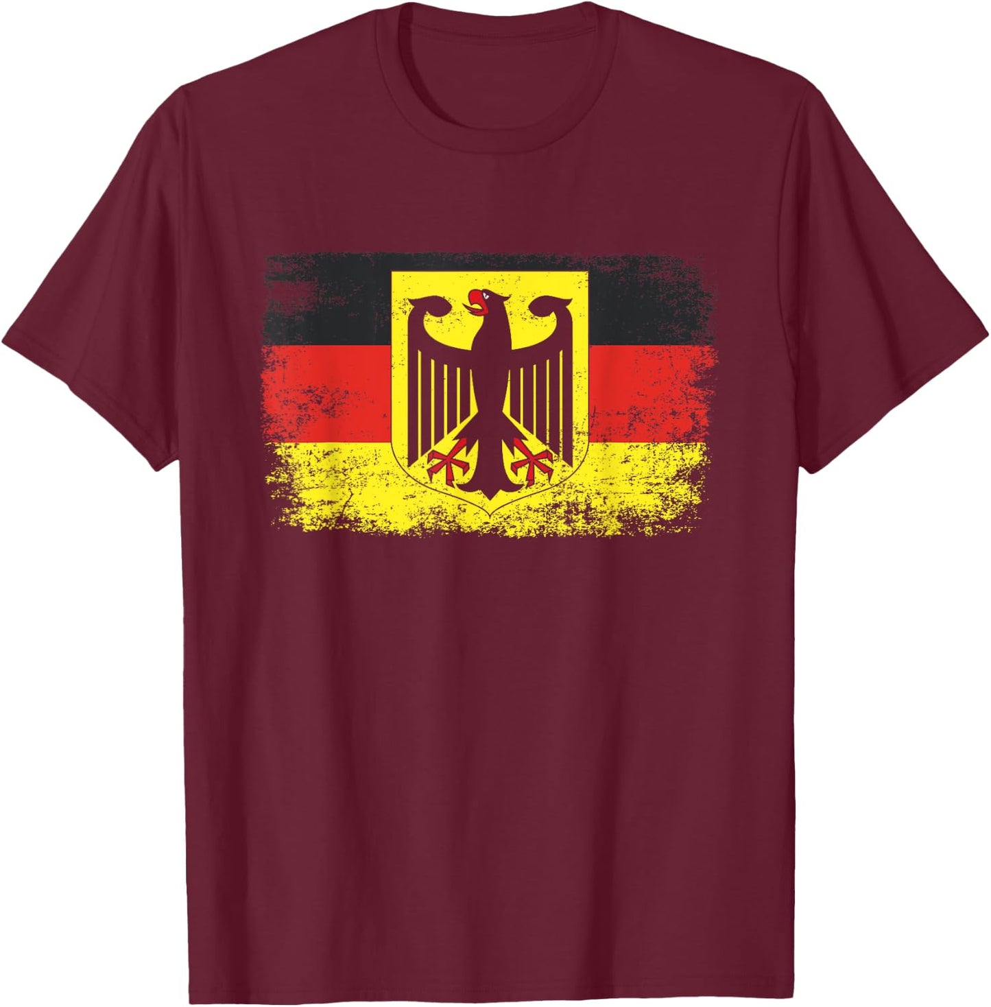 German Deutschland Eagle Bird Germany GER Country Gift T-Shirt - T-Shirt | Maroon