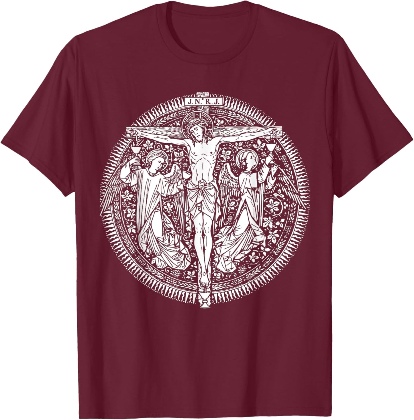 Devotion to Most Precious Blood of Jesus Christ Catholic T-Shirt - T-Shirt | Maroon