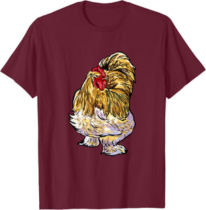 Cochin Chicken Lovers T-Shirt - T-Shirt | Maroon