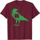 Raven Crow Bird Shamrock St. Patrick's Day Saint Paddy's T-Shirt - T-Shirt | Maroon