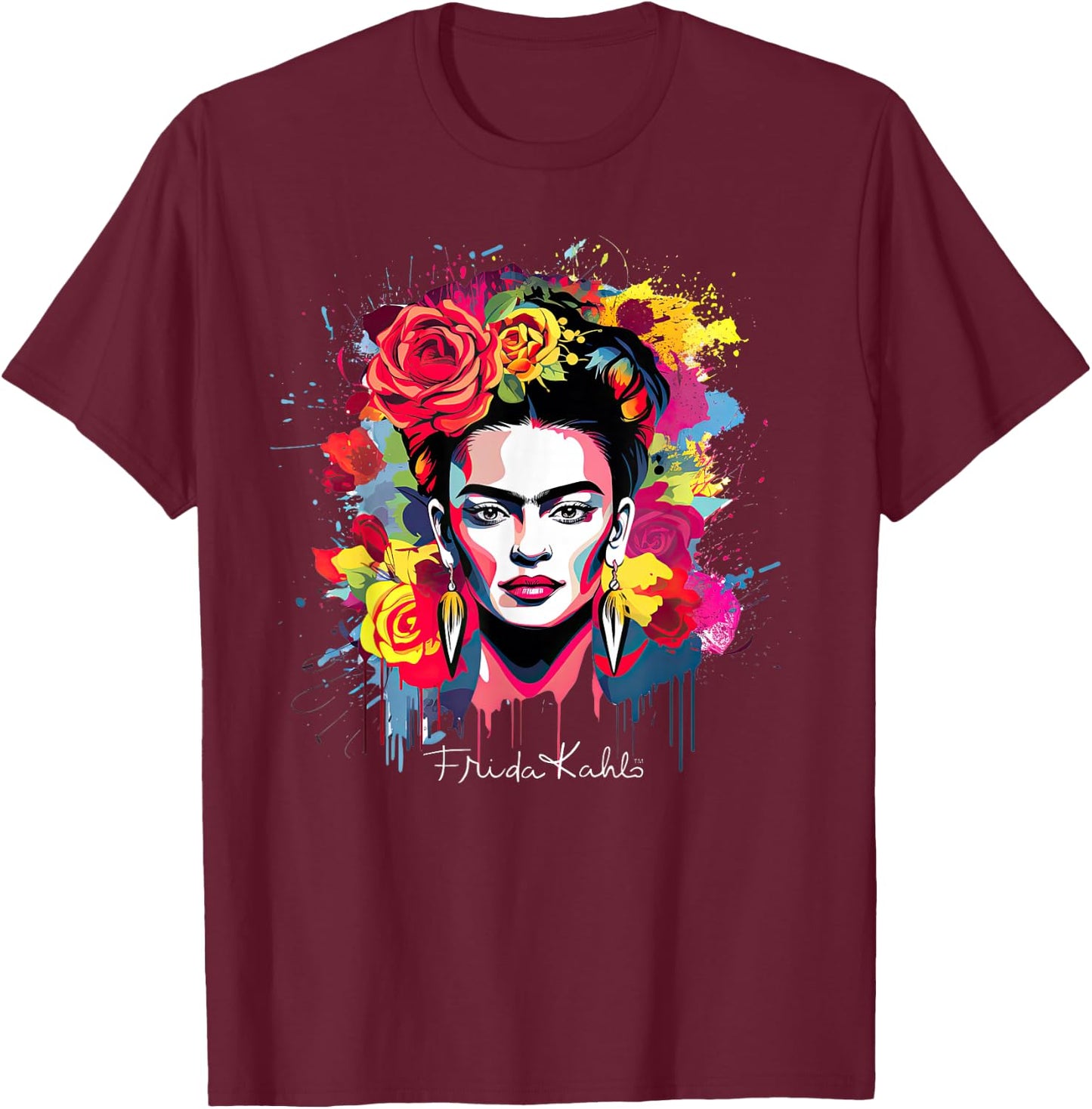 Frida Kahlo - Variety of Items T-Shirt - T-Shirt | Maroon