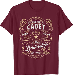 MCJROTC Cadet JROTC Leader Military Boys Girls MCJROTC T-Shirt - T-Shirt | Maroon
