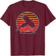 Pheasant Hunting Retro Vintage 80s Style Birding Gift T-Shirt - T-Shirt | Maroon