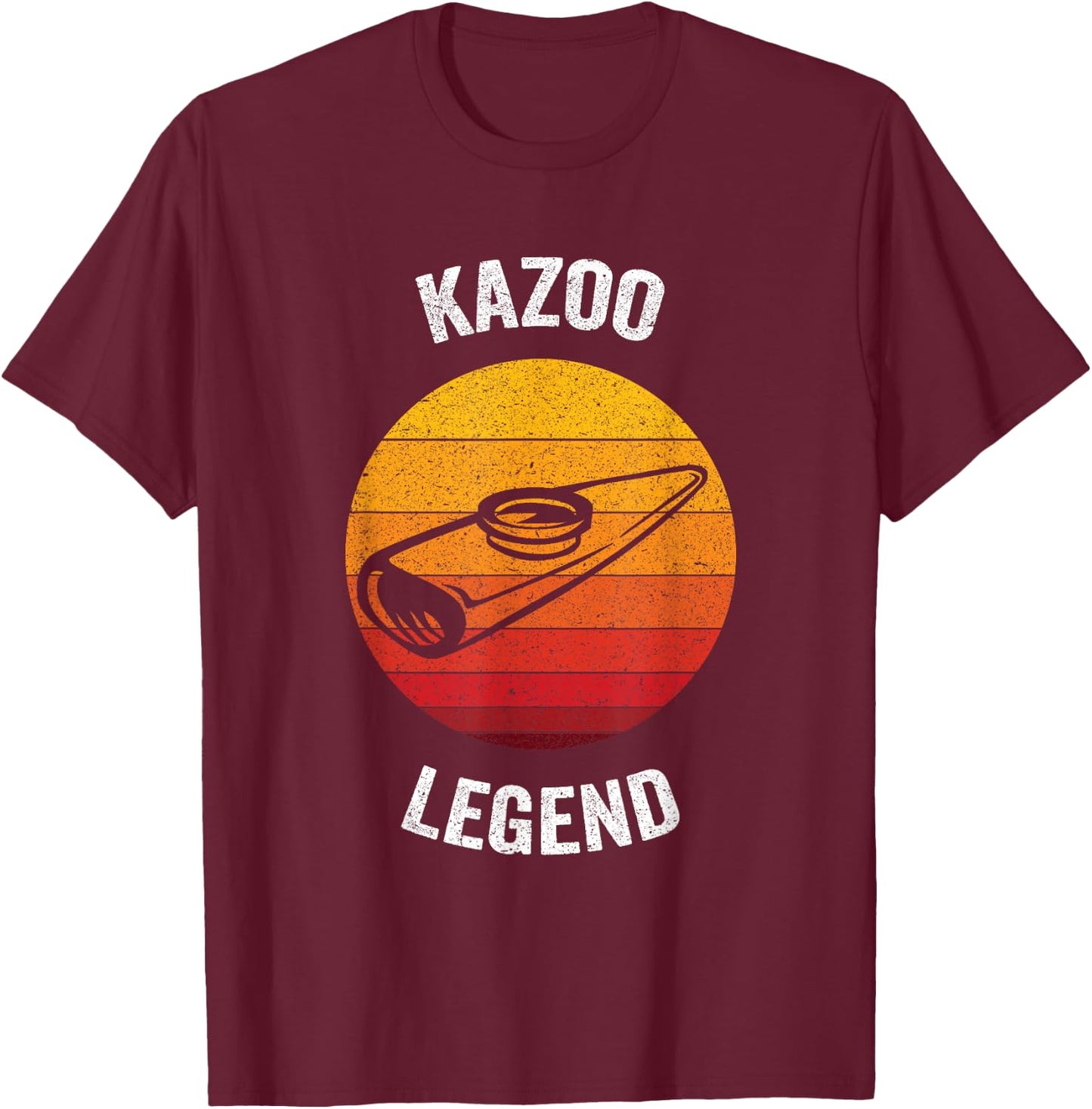 Kazoo Legend | Vintage Musical Instrument T-Shirt - T-Shirt | Maroon