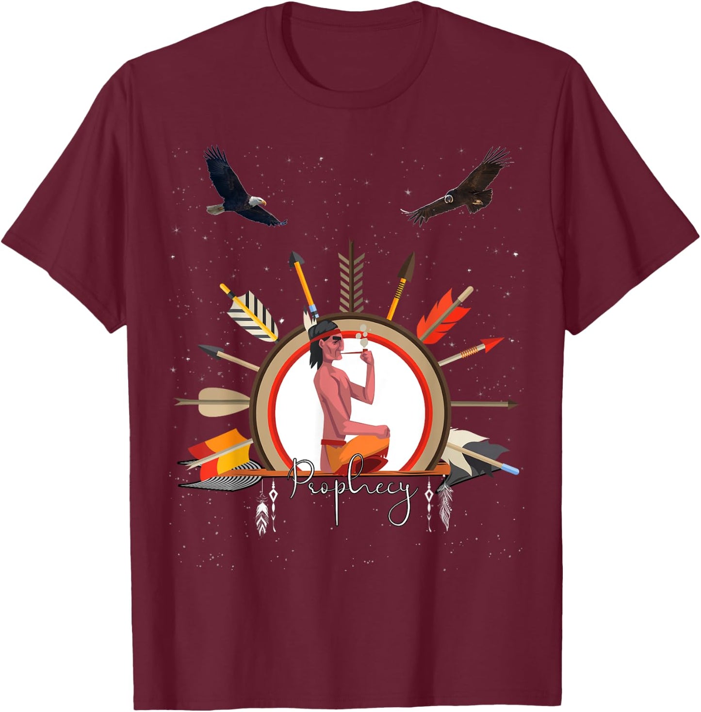 eagle condor prophecy Spiritual Shamanic Gift T-Shirt - T-Shirt | Maroon