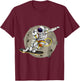 Planets Skateboard Men Boys Kids Astronaut T-Shirt - T-Shirt | Maroon