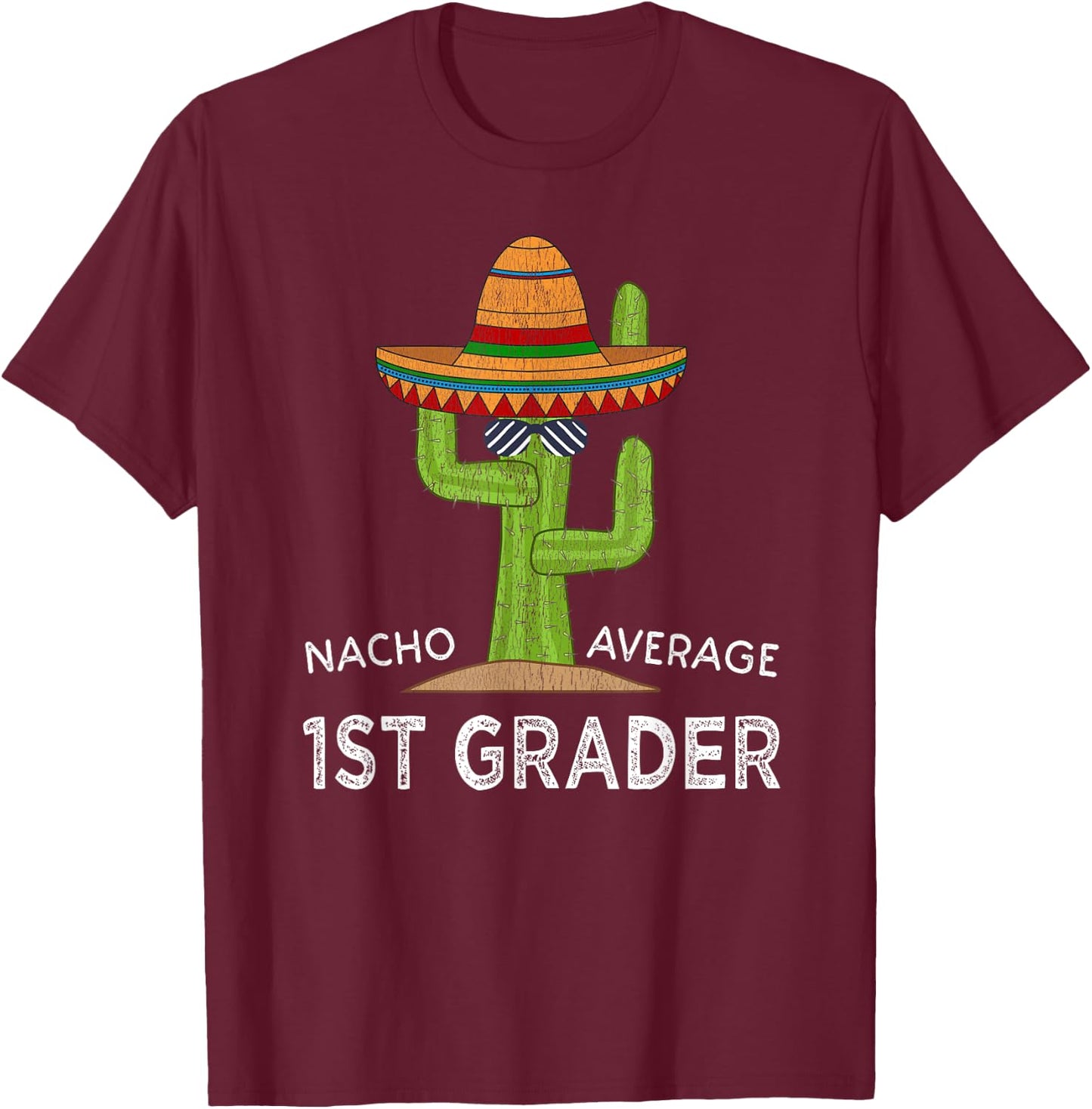 Fun First Grader Back To School | Funny 1st Grade Student T-Shirt - T-Shirt | Maroon