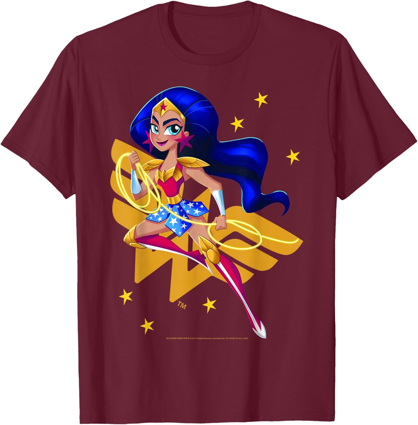 DC Comics Super Hero Girls Wonder Woman T-Shirt - T-Shirt | Maroon