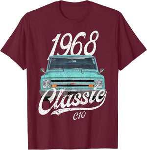 1967 1968 C10 67' Chevys T-Shirt - T-Shirt | Maroon