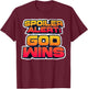 Vintage God - Wins Shirt God Wins Christian Faith Lover-God T-Shirt - T-Shirt | Maroon