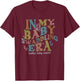 Women Retro In My Baby Swaddling Era Mother Baby Nurse MBU T-Shirt - T-Shirt | Maroon