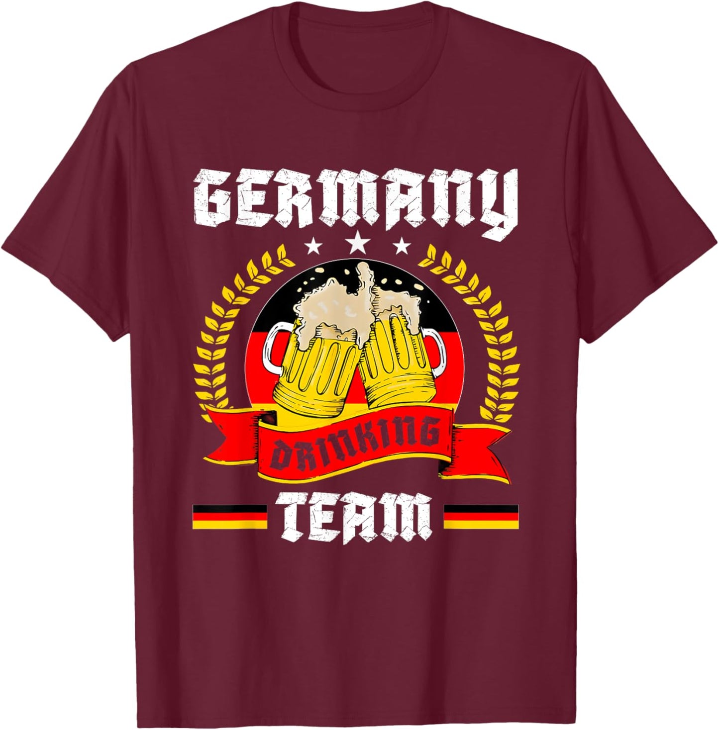 Germany Drinking Team Beer Festivals Oktoberfest T-Shirt - T-Shirt | Maroon