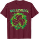 Happy St Patrick's Day Gifts Shamrock With Volleyball Sport T-Shirt - T-Shirt | Maroon