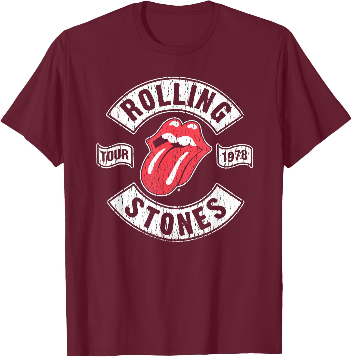 The Rolling Stones Tour 1978 T-Shirt - T-Shirt | Maroon