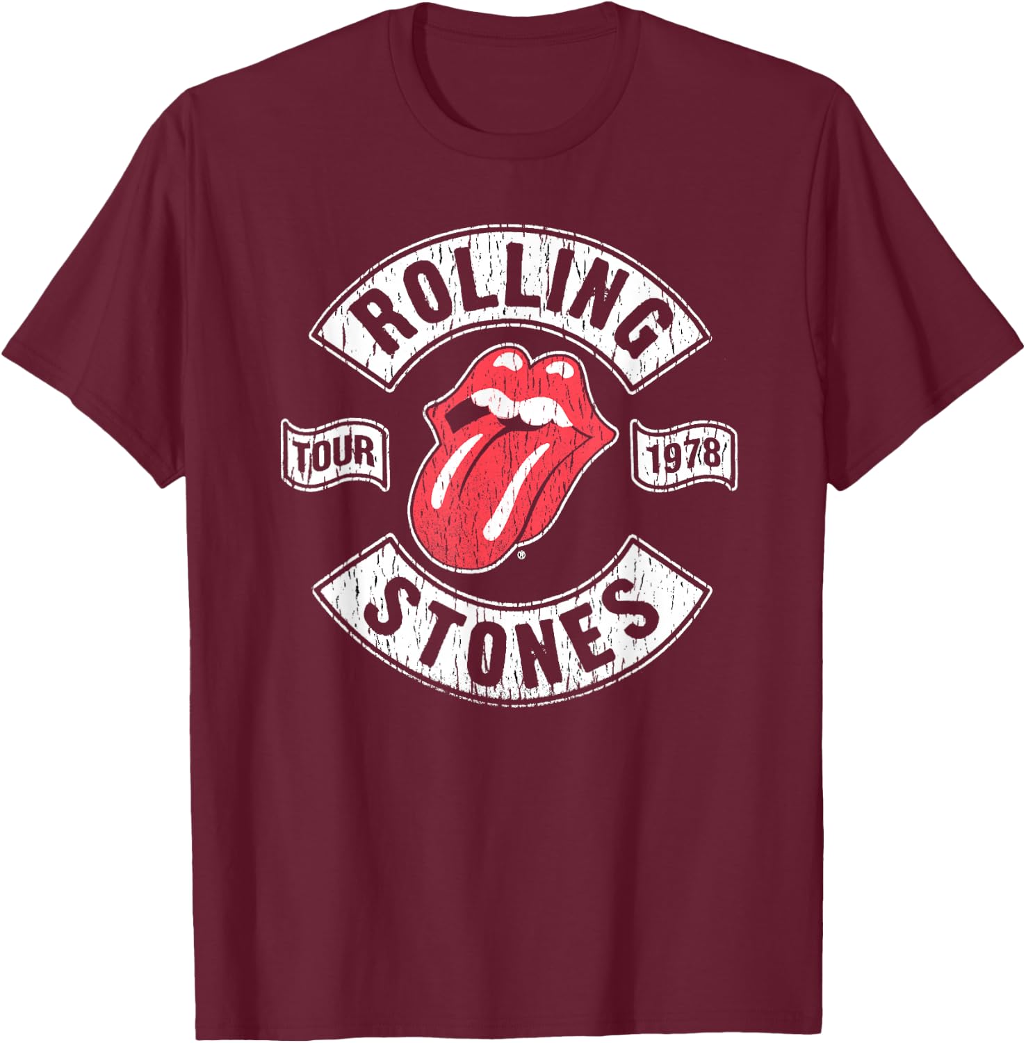 The Rolling Stones Tour 1978 T-Shirt - T-Shirt | Maroon